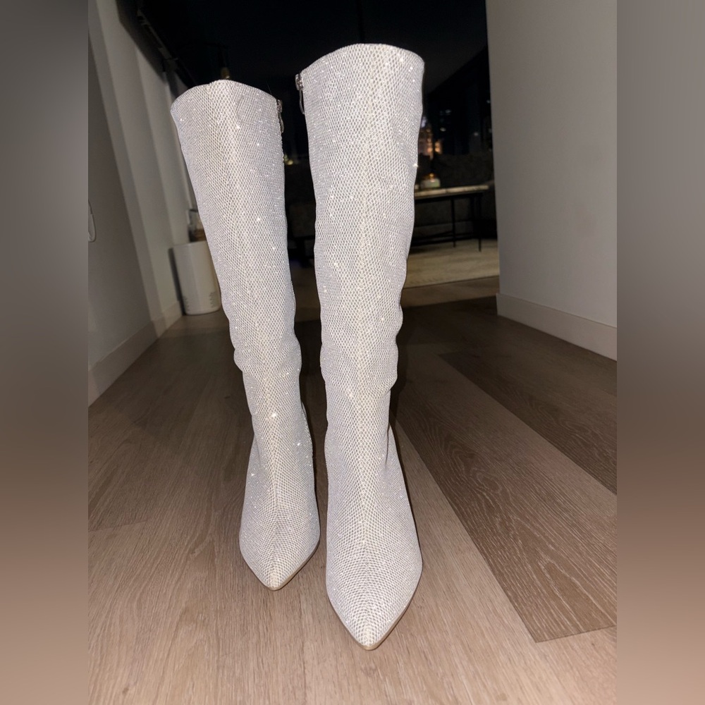 Sparkly Knee High Boots